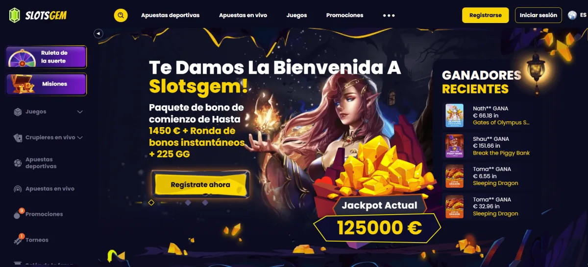 Slotsgem homepage nuevo casino bono sin deposito